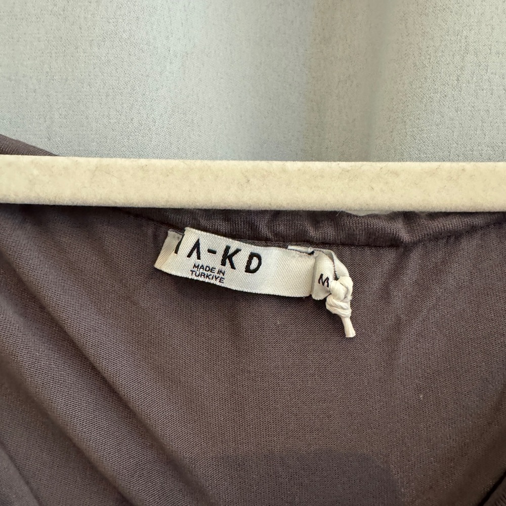 NA-KD Gray Soft Line Long Sleeve Top Medium - Picture 8 of 8
